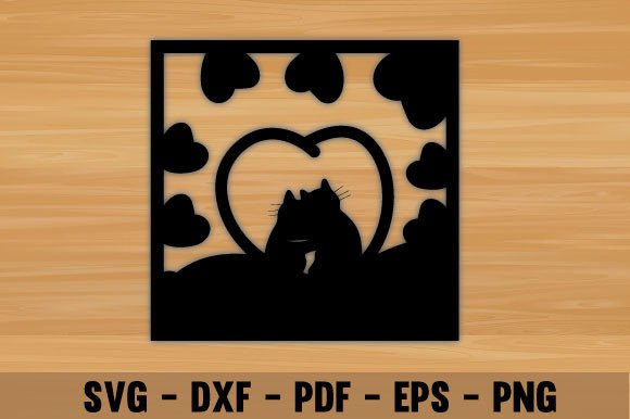 Cat Love Laser Cut Wall Decor Design Review