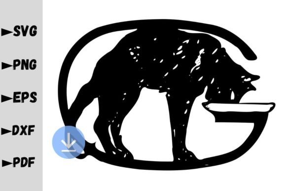 G Letter Monogram with Black Cat Design Review