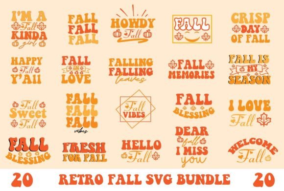 Retro Fall SVG Bundle Review for Embroidery Projects