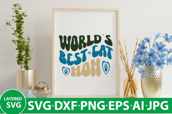 World's Best Cat Mom Retro Design Review